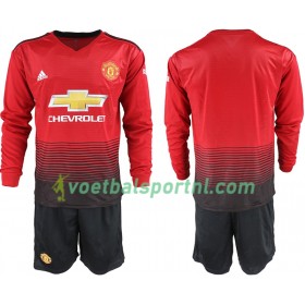 Manchester United Kind Thuis Tenue 2018-19 L/S
